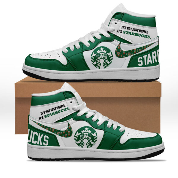 Tubopro Starbucks AJ1 High Sneakers Shoes For Men And Women