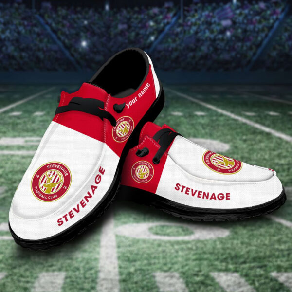 Tubopro Stevenage Football Club Personalized Hey Dude Shoes For Men And Women - Image 3