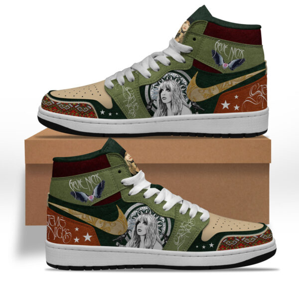 Tubopro Stevie Nicks AJ1 High Sneakers Shoes For Men And Women - Image 2