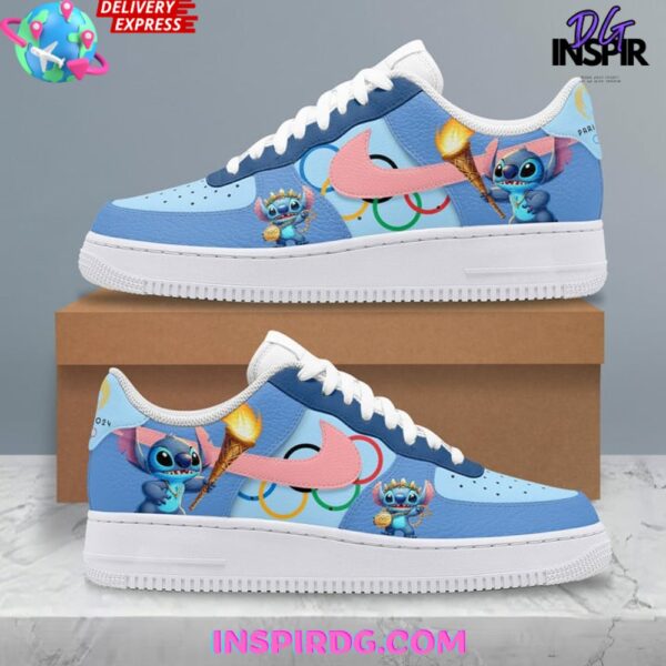Tubopro Stich x Olympic Paris Air Low-Top Sneakers Shoes For Men And Women - Image 2