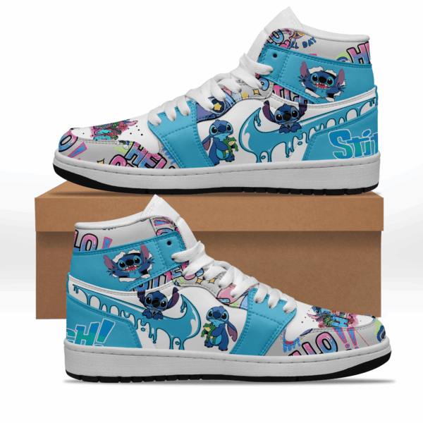 Tubopro Stitch AJ1 High Sneakers Shoes For Men And Women - Image 2