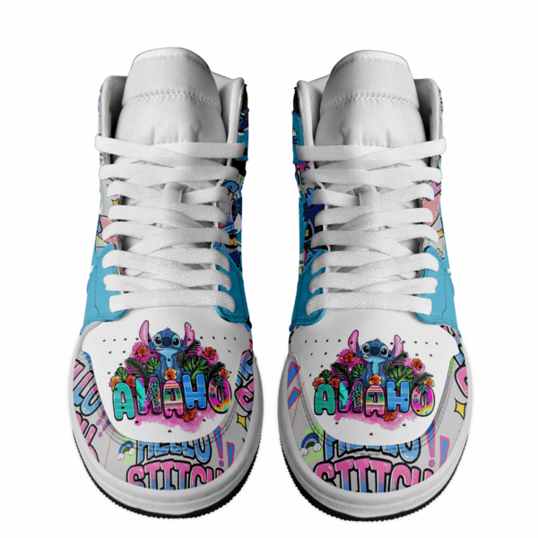 Tubopro Stitch AJ1 High Sneakers Shoes For Men And Women - Image 3