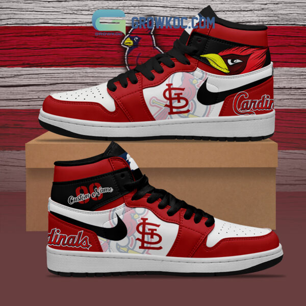 Tubopro St.Louis Cardinals AJ1 High Sneakers Shoes For Men And Women