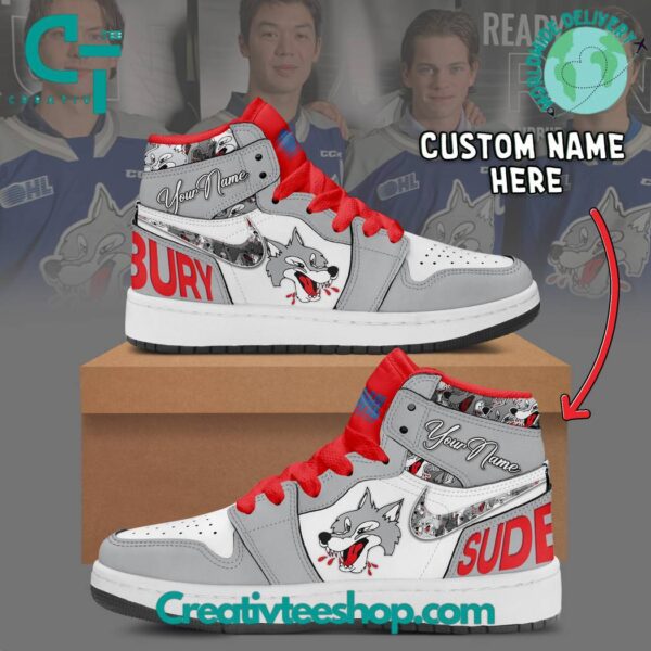 Tubopro Sudbury Wolves AJ1 High Sneakers Shoes For Men And Women