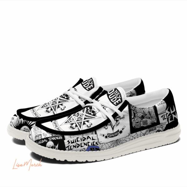Tubopro Suicidal Tendencies Hey Dude Shoes For Men And Women - Image 6