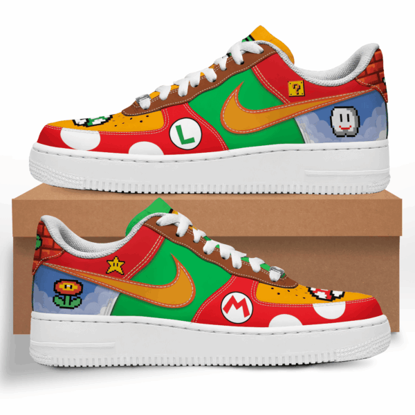 Tubopro Super Mario Air Low-Top Sneakers Shoes For Men And Women