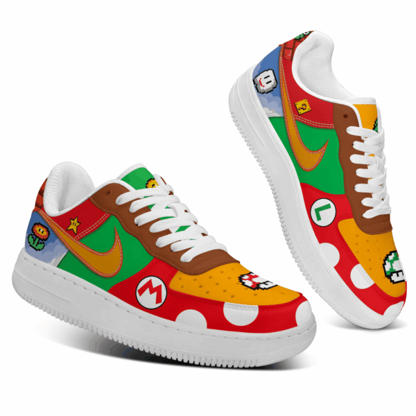 Tubopro Super Mario Air Low-Top Sneakers Shoes For Men And Women - Image 2