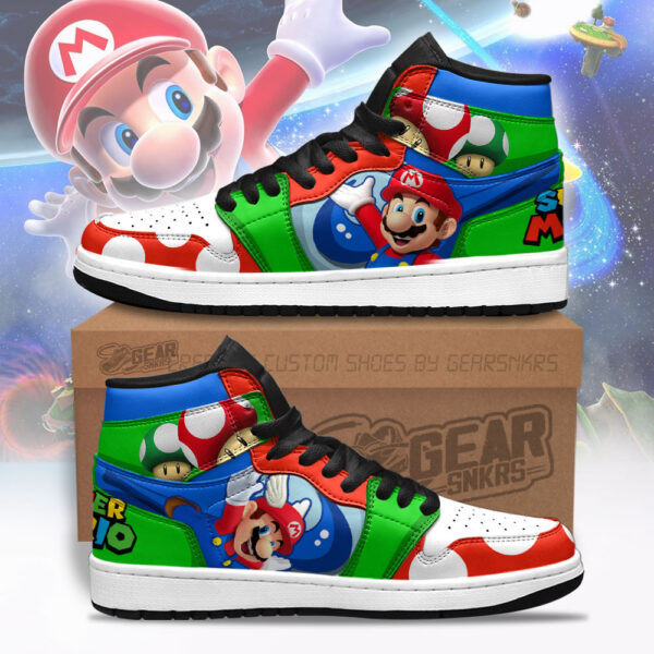 Tubopro Super Mario AJ1 High Sneakers Shoes For Men And Women