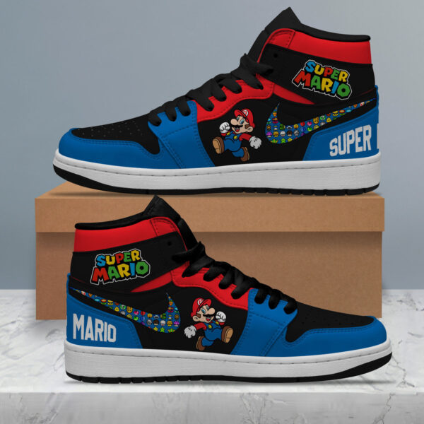 Tubopro Super Mario AJ1 High Sneakers Shoes For Men And Women