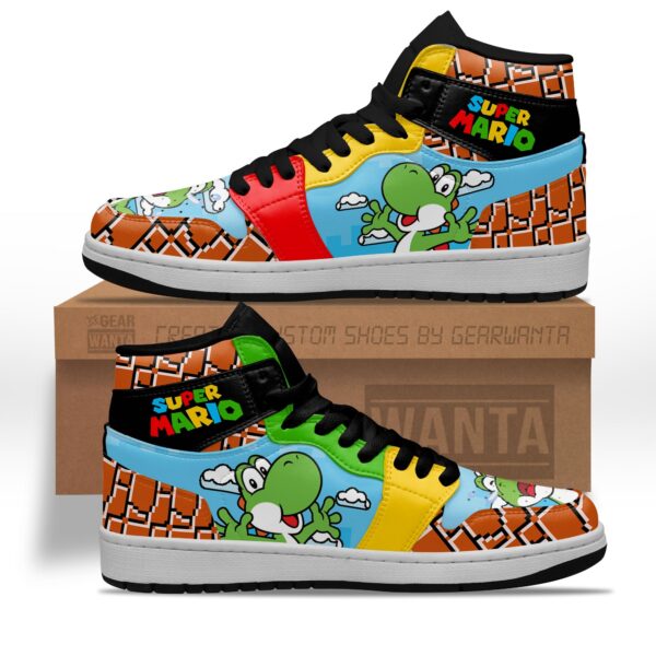 Tubopro Super Mario AJ1 High Sneakers Shoes For Men And Women - Image 2