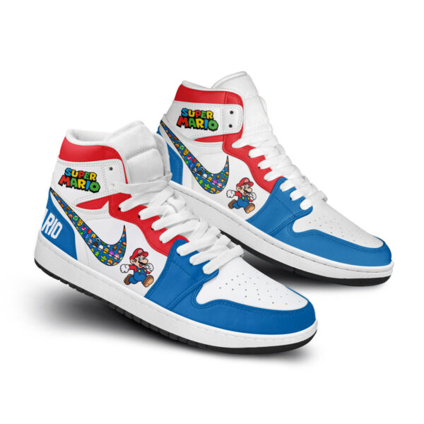Tubopro Super Mario AJ1 High Sneakers Shoes For Men And Women - Image 3