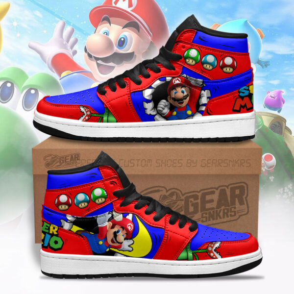 Tubopro Super Mario AJ1 High Sneakers Shoes For Men And Women