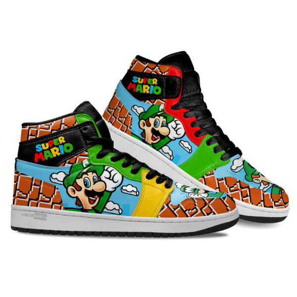 Tubopro Super Mario AJ1 High Sneakers Shoes For Men And Women - Image 3