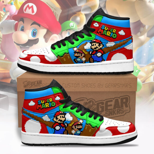 Tubopro Super Mario AJ1 High Sneakers Shoes For Men And Women