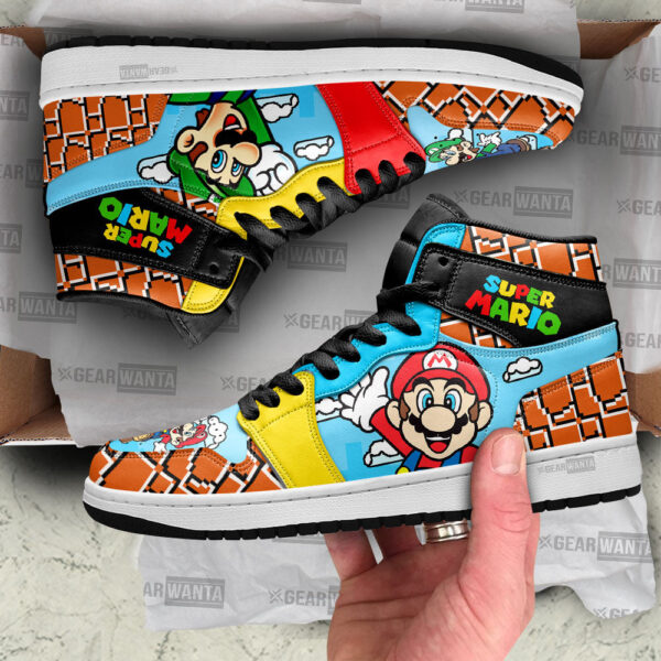 Tubopro Super Mario AJ1 High Sneakers Shoes For Men And Women