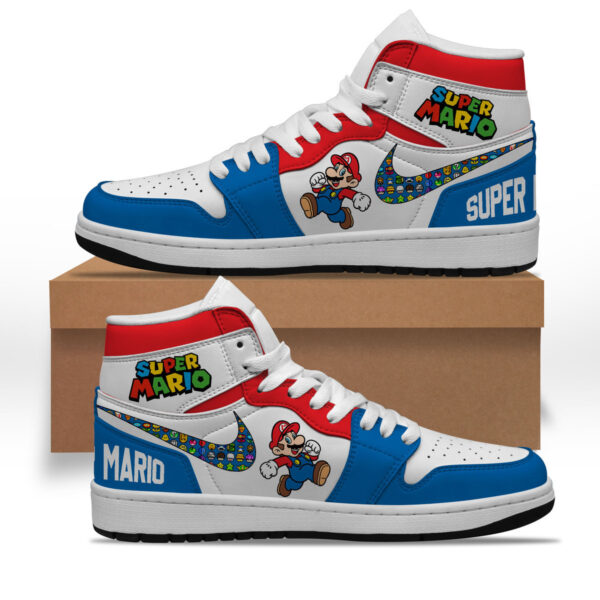 Tubopro Super Mario AJ1 High Sneakers Shoes For Men And Women - Image 2