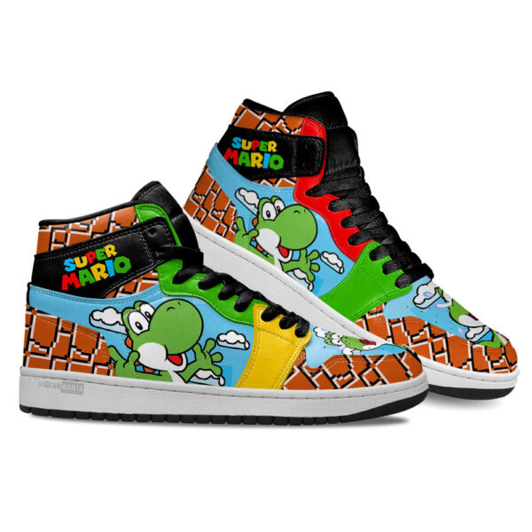 Tubopro Super Mario AJ1 High Sneakers Shoes For Men And Women - Image 3