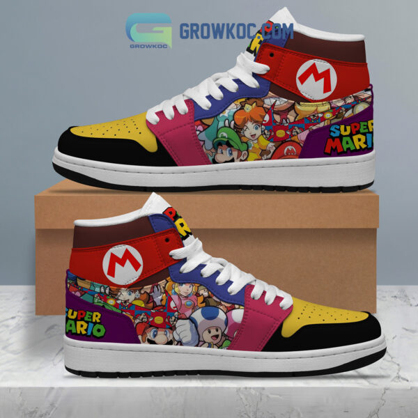 Tubopro Super Mario AJ1 High Sneakers Shoes For Men And Women