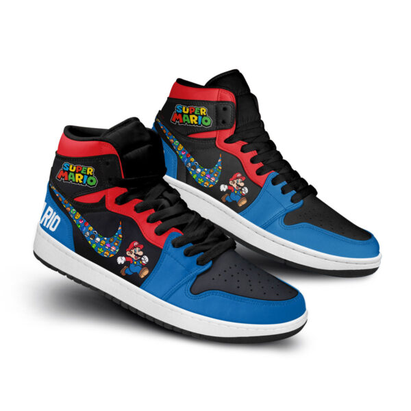 Tubopro Super Mario AJ1 High Sneakers Shoes For Men And Women - Image 3