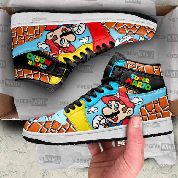 Tubopro Super Mario AJ1 High Sneakers Shoes For Men And Women