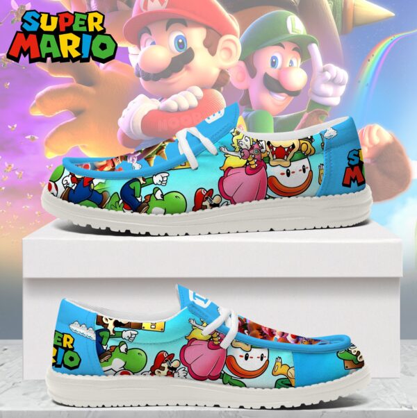 Tubopro Super Mario Personalized Hey Dude Shoes For Men And Women