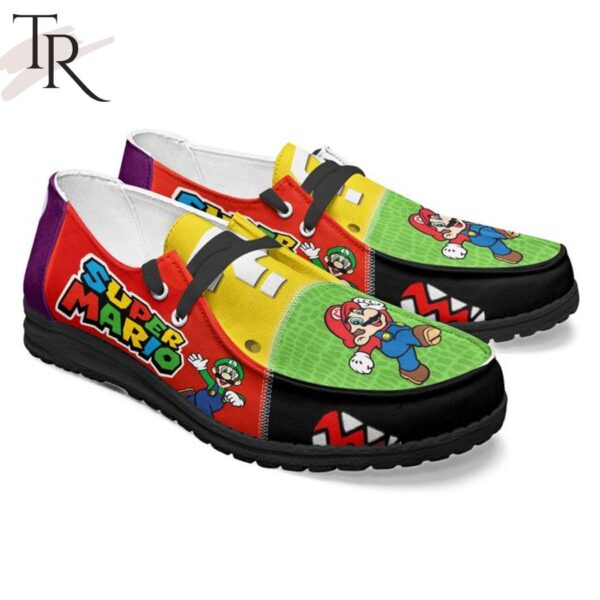 Tubopro Super Mario Personalized Hey Dude Shoes For Men And Women - Image 6