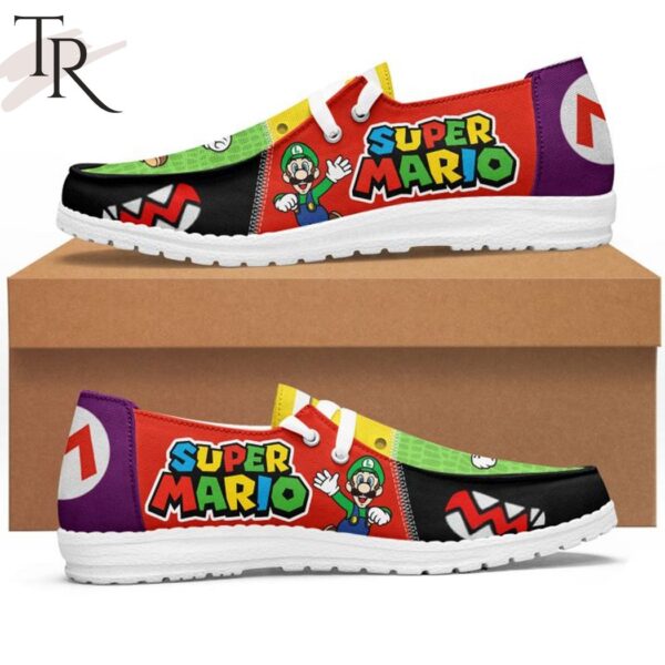Tubopro Super Mario Personalized Hey Dude Shoes For Men And Women - Image 2