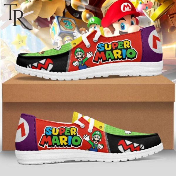 Tubopro Super Mario Personalized Hey Dude Shoes For Men And Women
