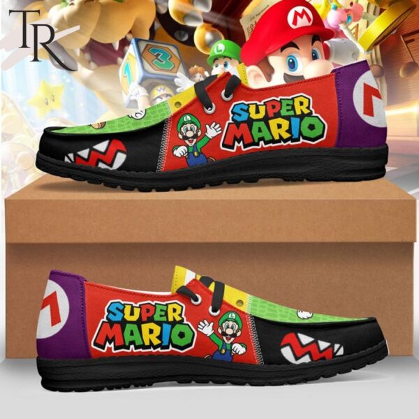 Tubopro Super Mario Personalized Hey Dude Shoes For Men And Women - Image 4