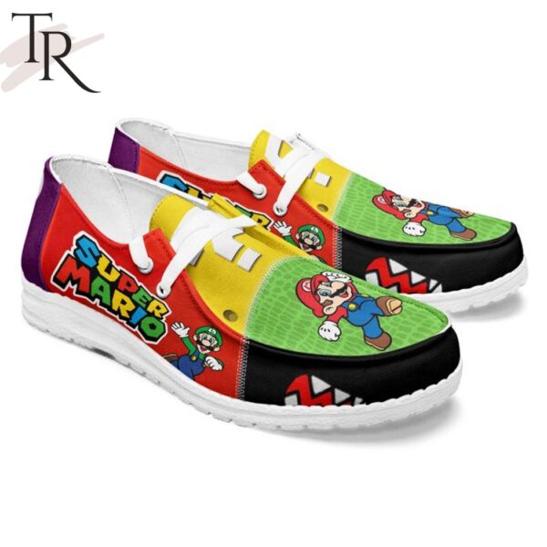 Tubopro Super Mario Personalized Hey Dude Shoes For Men And Women - Image 3