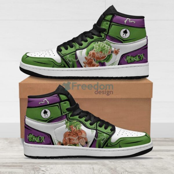 Tubopro Super Saiyan Broly AJ1 High Sneakers Shoes For Men And Women - Image 2