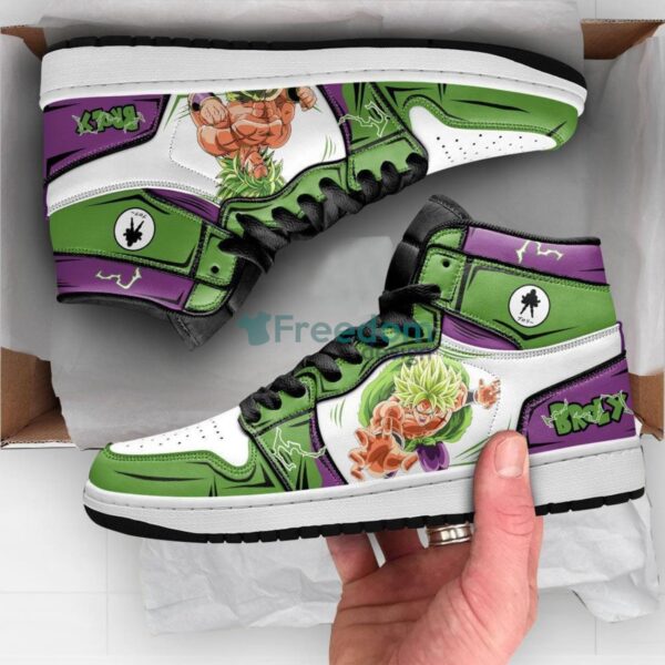 Tubopro Super Saiyan Broly AJ1 High Sneakers Shoes For Men And Women - Image 4