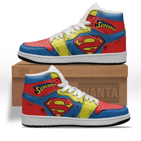 Tubopro Superman AJ1 High Sneakers Shoes For Men And Women