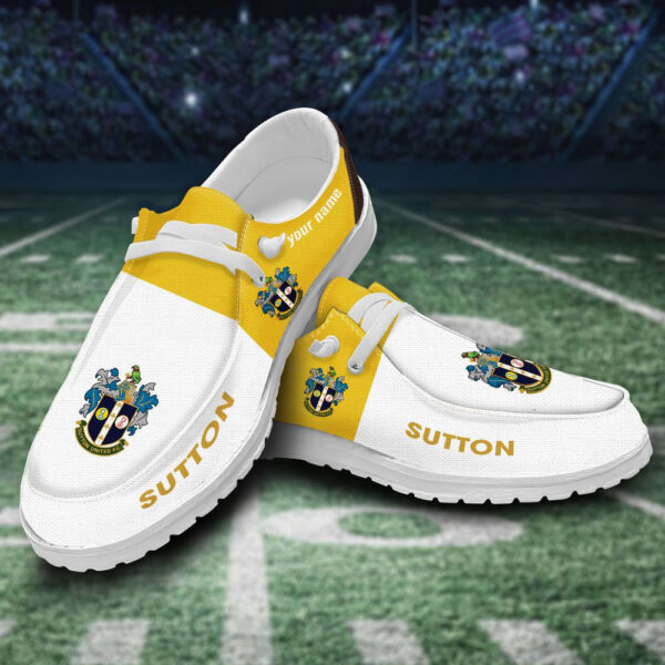 Tubopro Sutton United Personalized Hey Dude Shoes For Men And Women