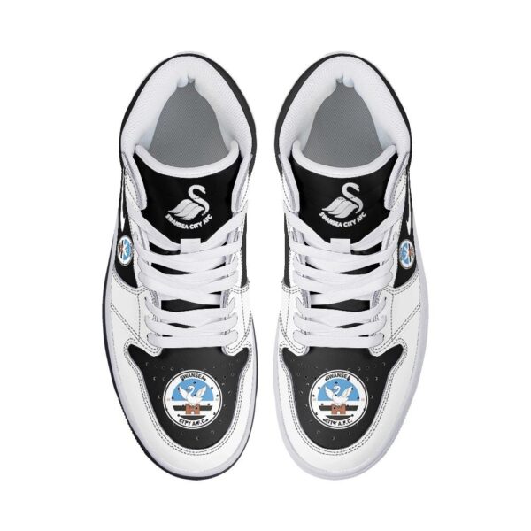 Tubopro Swansea City AJ1 High Sneakers Shoes For Men And Women - Image 3