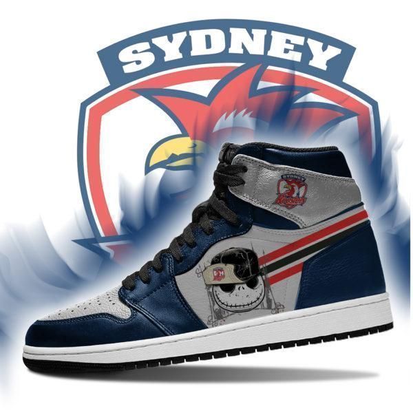 Tubopro Sydney Roosters NRL AJ1 High Sneakers Shoes For Men And Women