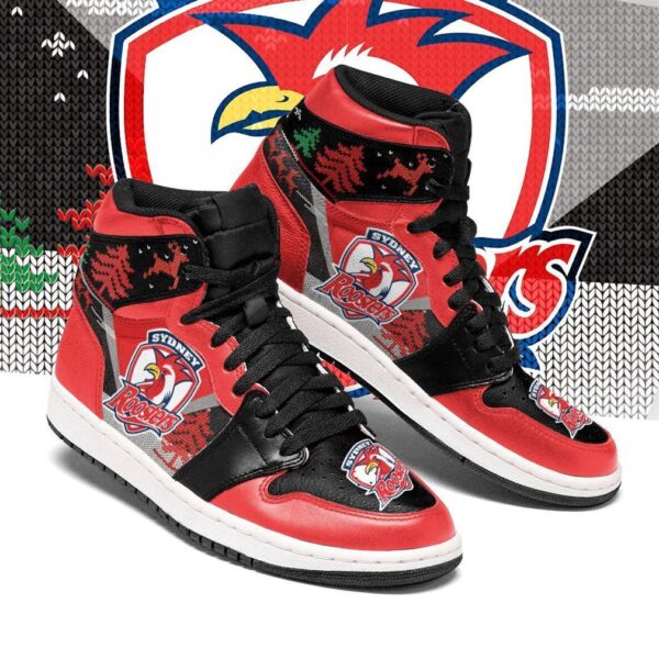 Tubopro Sydney Roosters NRL AJ1 High Sneakers Shoes For Men And Women
