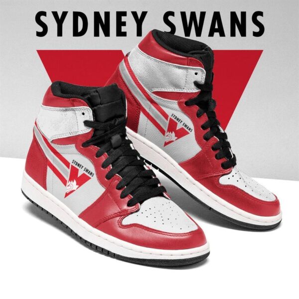 Tubopro Sydney Swans AFL AJ1 High Sneakers Shoes For Men And Women