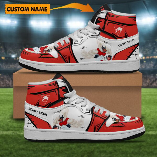 Tubopro Sydney Swans AJ1 High Sneakers Shoes For Men And Women
