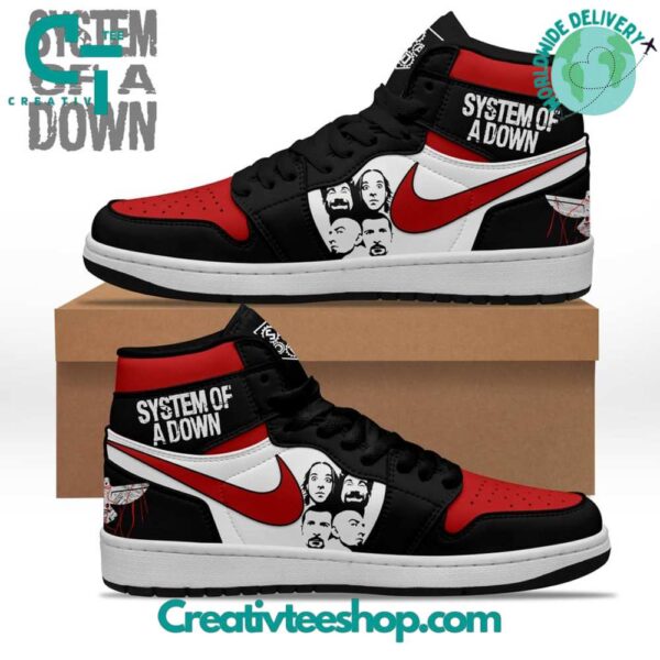 Tubopro System Of A Down AJ1 High Sneakers Shoes For Men And Women
