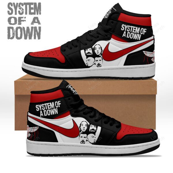 Tubopro System Of A Down AJ1 High Sneakers Shoes For Men And Women