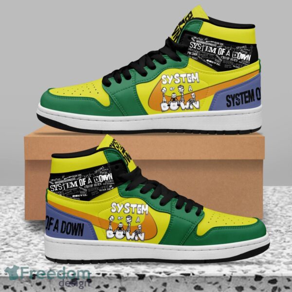 Tubopro System Of A Down AJ1 High Sneakers Shoes For Men And Women