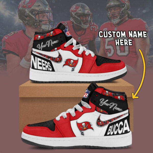 Tubopro Tampa Bay Buccaneers AJ1 High Sneakers Shoes For Men And Women