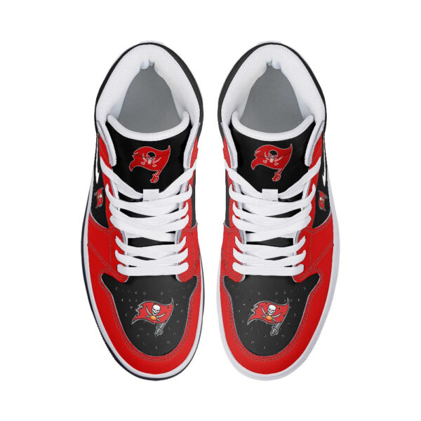 Tubopro Tampa Bay Buccaneers AJ1 High Sneakers Shoes For Men And Women - Image 3
