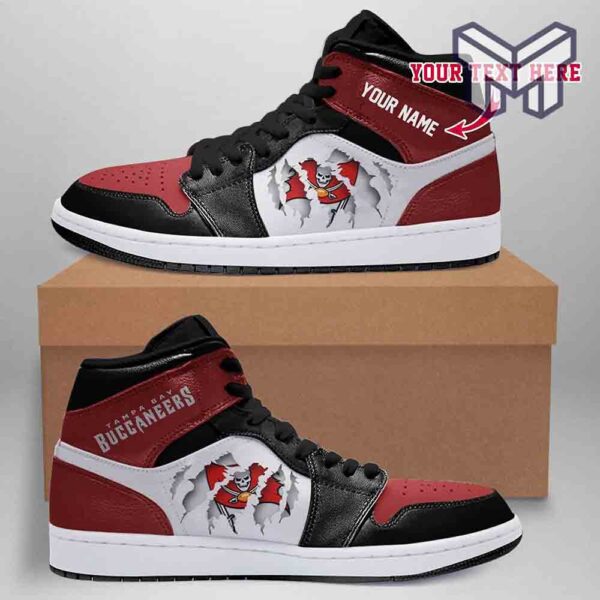 Tubopro Tampa Bay Buccaneers AJ1 High Sneakers Shoes For Men And Women