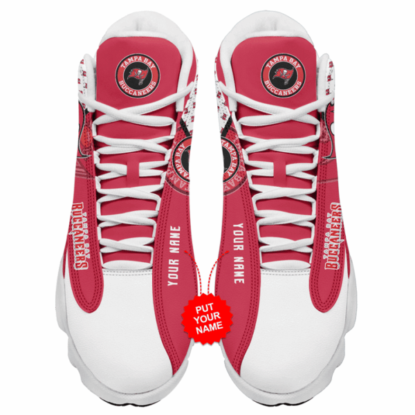 Tubopro Tampa Bay Buccaneers NFL AJ13 Sneakers Shoes For Men And Women - Image 3