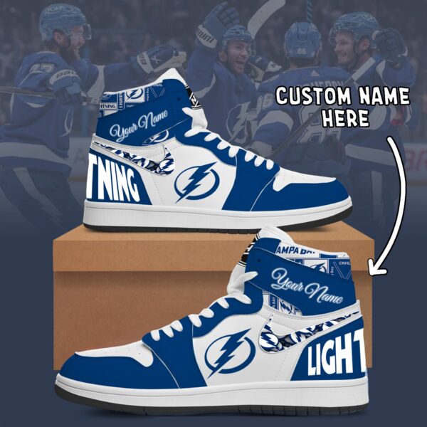 Tubopro Tampa Bay Lightning AJ1 High Sneakers Shoes For Men And Women