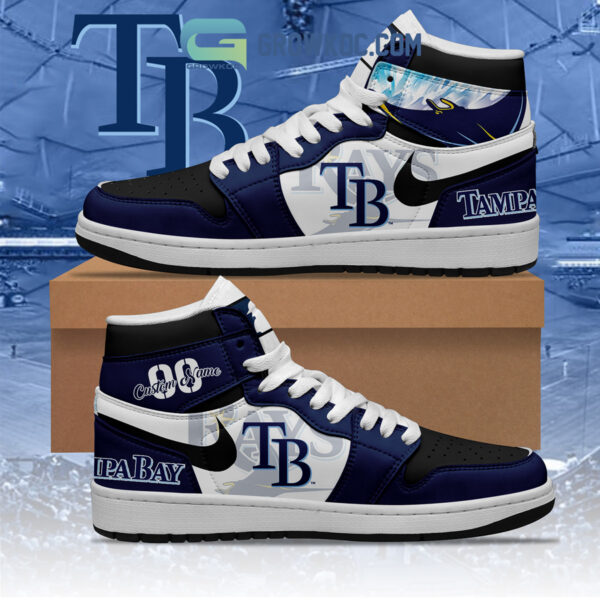 Tubopro Tampa Bay Rays AJ1 High Sneakers Shoes For Men And Women