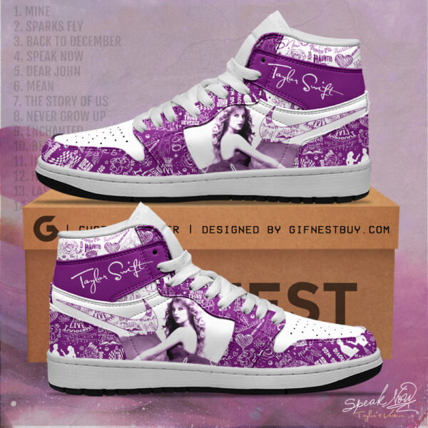 Tubopro Taylor Swift AJ1 High Sneakers Shoes For Men And Women