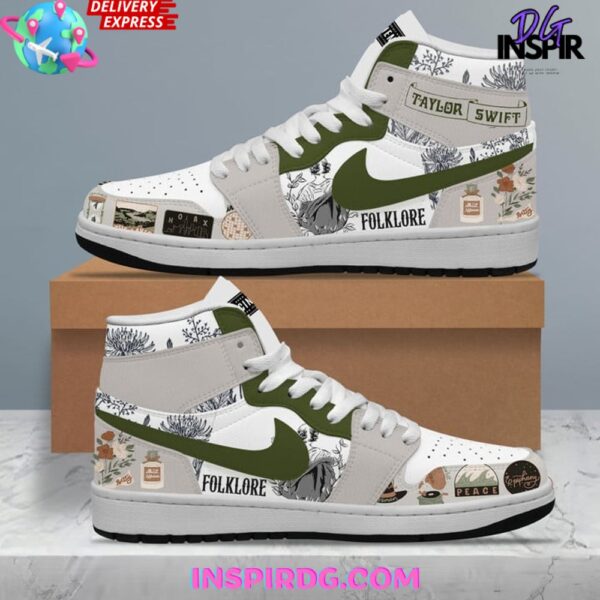 Tubopro Taylor Swift AJ1 High Sneakers Shoes For Men And Women - Image 2